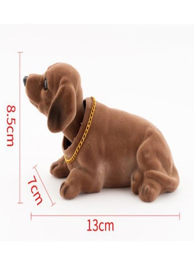 YeahiBaby Shaking Head Dog Ornament for Car Dashboard 6.1 Inch Dashboard Puppy Bobblehead Car Interior Decoration with Moving Head Feature - Image 5